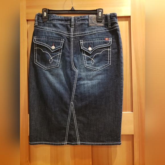 Bootheel Trading Co by Cheryl Crow Denim Skirt Size 28/4 - Picture 2 of 4